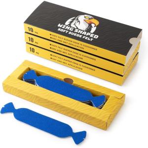 imageGomake Vinyl Squeegee Buffer 30PCS PreCut Felt for Window Tint Wet or Dry VinylPPF Application PinkBlue