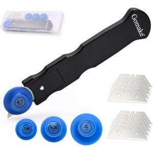 imageGomake Vinyl Wrap Cutter Car Coating Film Window Tint Cutting and Trimming Alloy Roller Positioning Knife Paperback Slitter Knife Car Wrap Film Vinyl GapCutter for Car WrappingWallpaper PastingFilm cutter