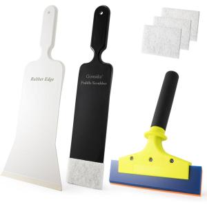 imageGomake Vinyl Wrap Kit 8 inch Rubber Squeegee Bulldozer Tint Tool Long Handle Car Windshield Front Back Rear Window Tint Squeegee for Auto Glass Film InstallationCar Wrapping
