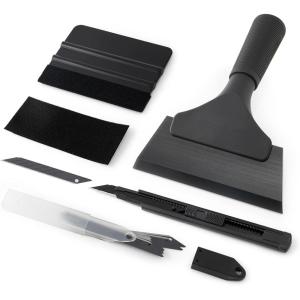 imageGomake Vinyl Wrap Tool Set Window Tint KitWindow Tint Tools Small Rubber Squeegee Car Window Tint Application KitVinyl Wrap Tools Felt Squeegee for Car WrappingWindow CleaningBlack