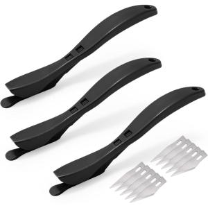 imageGomake Wrapping Paper Cutter 3PCS Gift Wrap CutterConcealed Blade Safety Knife with 10 Replaceable Blade for Birthday Paper Gift Wrapping Paper Roll Cutter and Christmas Wrapping Paper Cutter ToolBlack