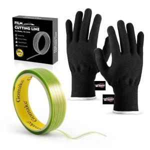 imageGomake Professional Knife Less Finish Line 50 Meter Roll 164 Ft with AntiScratch Gloves  Precision Vinyl Wrap Tool for for Car Wraps Clean Curves and Straight Lines