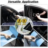 image:imageGomake 2in1 Mini Quarter Squeegee amp Tucking Tool  Triangle Squeegee Tint Kit  Professional Auto Window Film Installer Set  ScratchFree Rubber Blades  Compact Car Tinting Tools