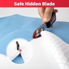 image:imageGomake Vinyl Backing Cutter Bodyguard Vinyl Wrap Cutting Knife Hidden Blade Wrapping Paper Roll Cutter Vinyl Cutter for Car Tinting and Backing Paper Cutter with 10 Titanium Coated Blades