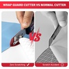 image:imageGomake Vinyl Backing Cutter Bodyguard Vinyl Wrap Cutting Knife Hidden Blade Wrapping Paper Roll Cutter Vinyl Cutter for Car Tinting and Backing Paper Cutter with 10 Titanium Coated Blades