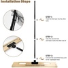 image:imageGomake Wallpaper Smoothing Tool 100CM Large Wooden Squeegee with Felt for Large Film ApplicationFloor Graphics InstallingDoors and Windows Decal Applications Extendable HandleExtendable Handle
