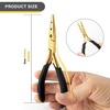 image:imageGomake Hair Extension Pliers 3 Holes Microlinks Remover Beads Opener Tool