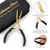 image:imageGomake Hair Extension Pliers 3 Holes Microlinks Remover Beads Opener Tool