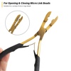 image:imageGomake Hair Extension Tool Micro Nano Ring Closed and Removal Pliers Tools